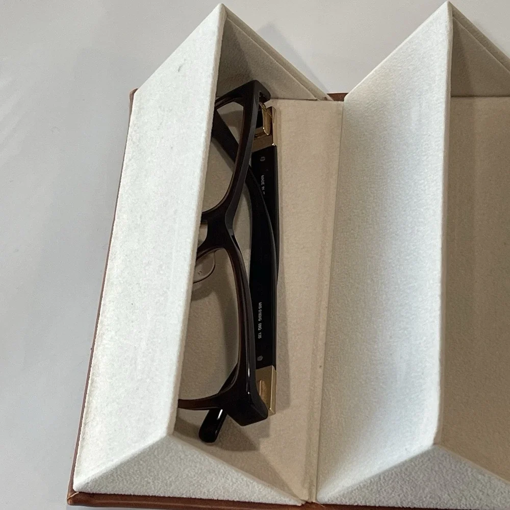 Travel Sunglasses Organizer Box 5 Sluts Foldable PU Leather Case Hanging Display